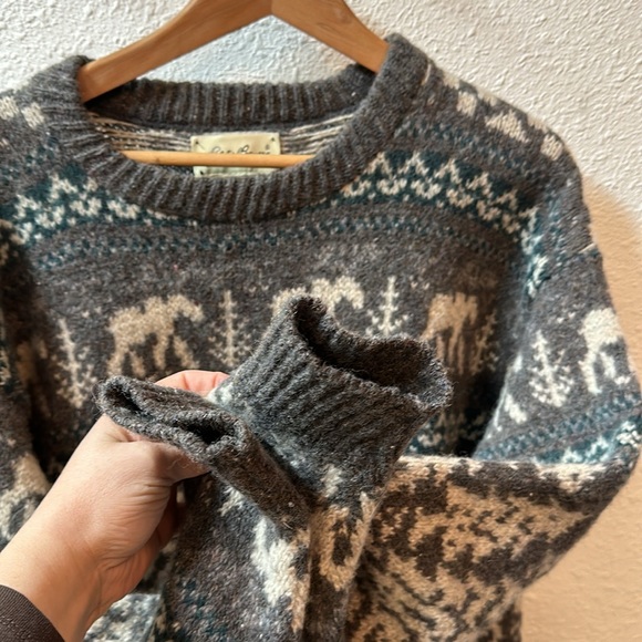 ✨Vintage USA wool sweater crew Eddie Bauer - Picture 5 of 9